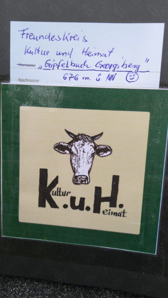 K.u.H.-Gipfelbuch am Georgiberg
