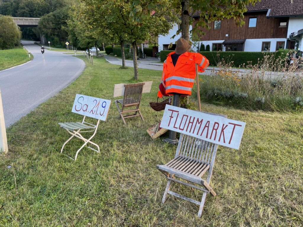 Flohmarkt-Schild 2024