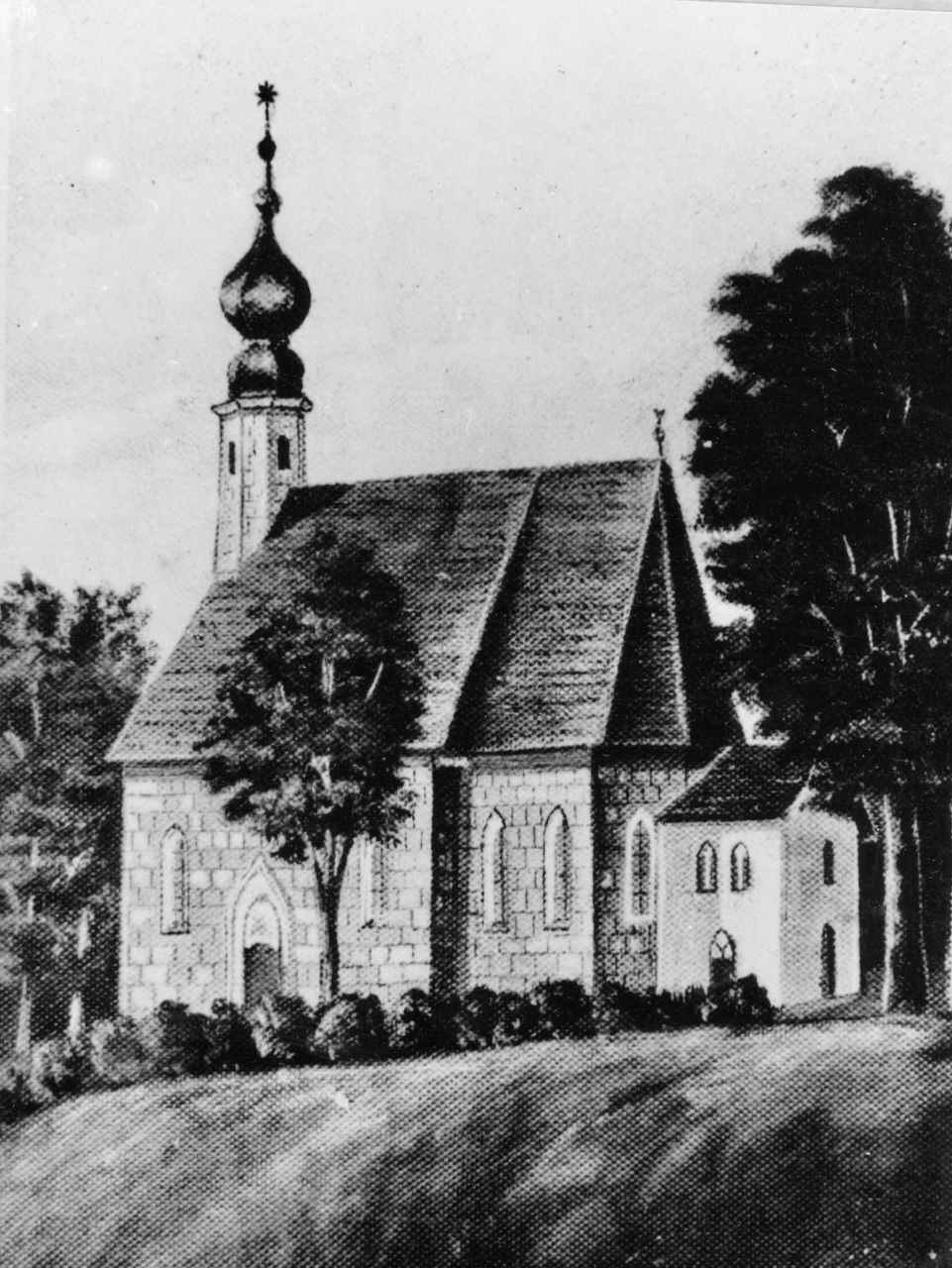 Markus Schreiber zeichnete 1910 die Kirchen des Dekanats Traunstein. Fotos der Ansichtskarten im Heimatarchiv Vachendorf.