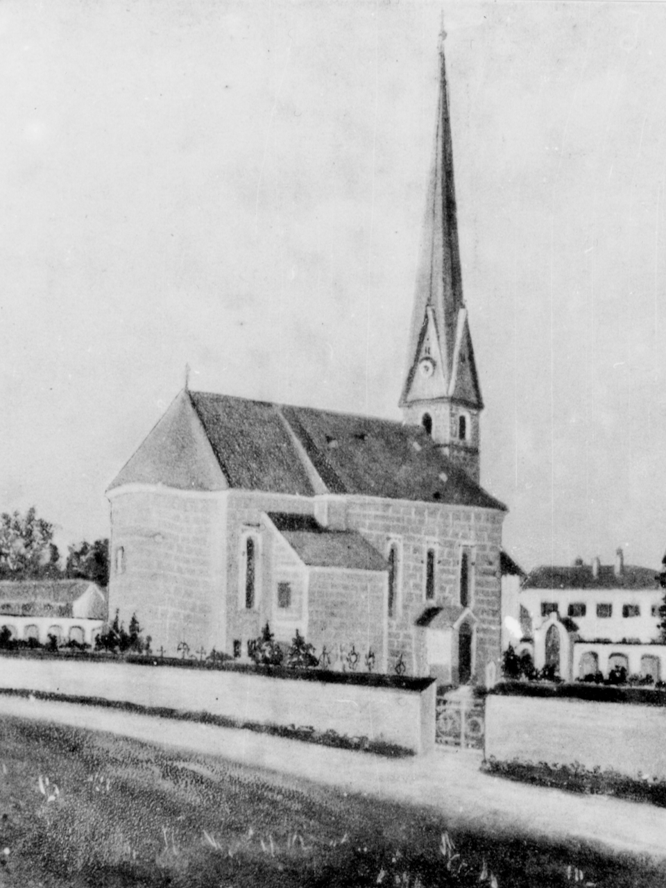 Markus Schreiber zeichnete 1910 die Kirchen des Dekanats Traunstein. Fotos der Ansichtskarten im Heimatarchiv Vachendorf.