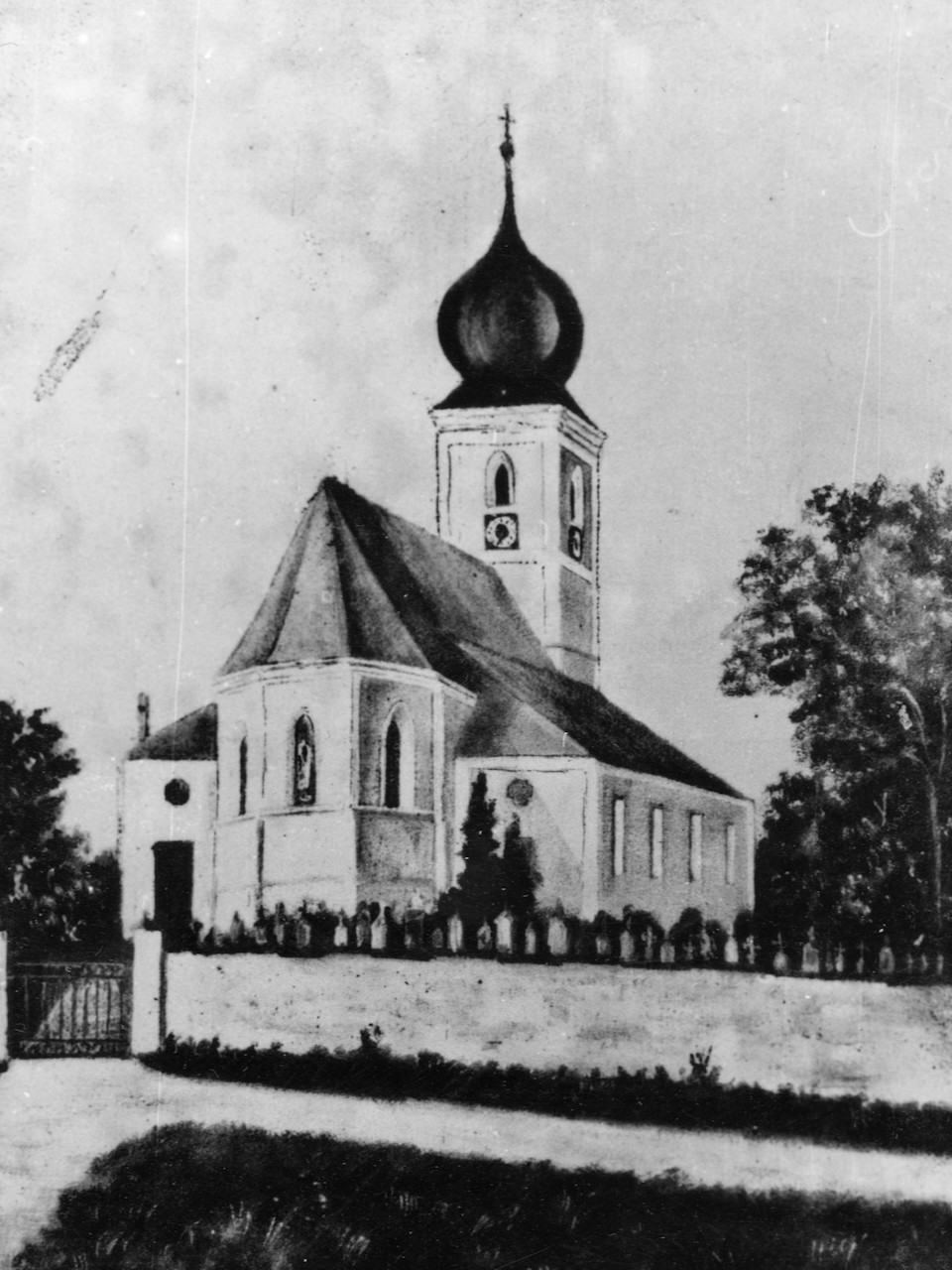 Markus Schreiber zeichnete 1910 die Kirchen des Dekanats Traunstein. Fotos der Ansichtskarten im Heimatarchiv Vachendorf.