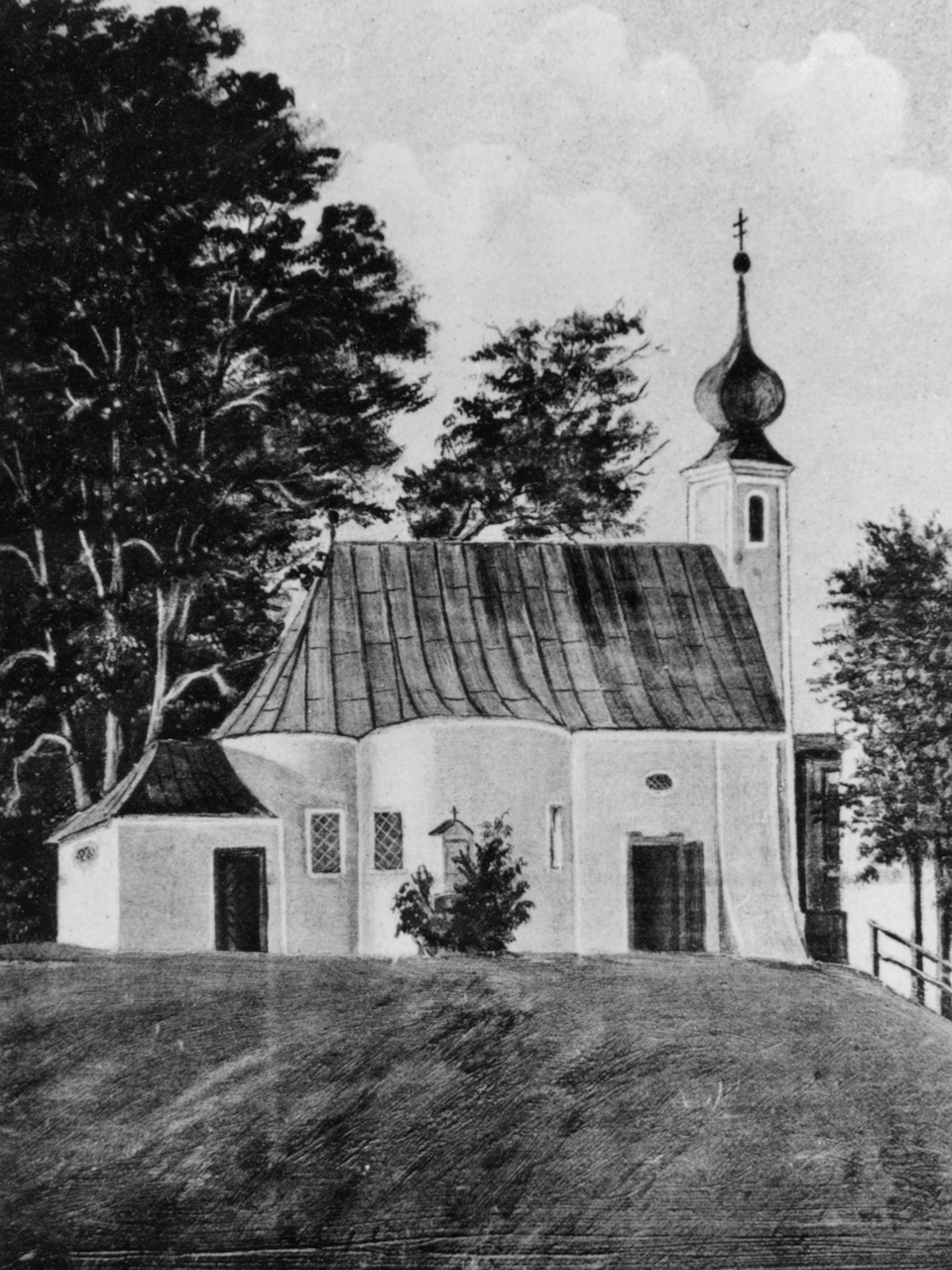 Markus Schreiber zeichnete 1910 die Kirchen des Dekanats Traunstein. Fotos der Ansichtskarten im Heimatarchiv Vachendorf.