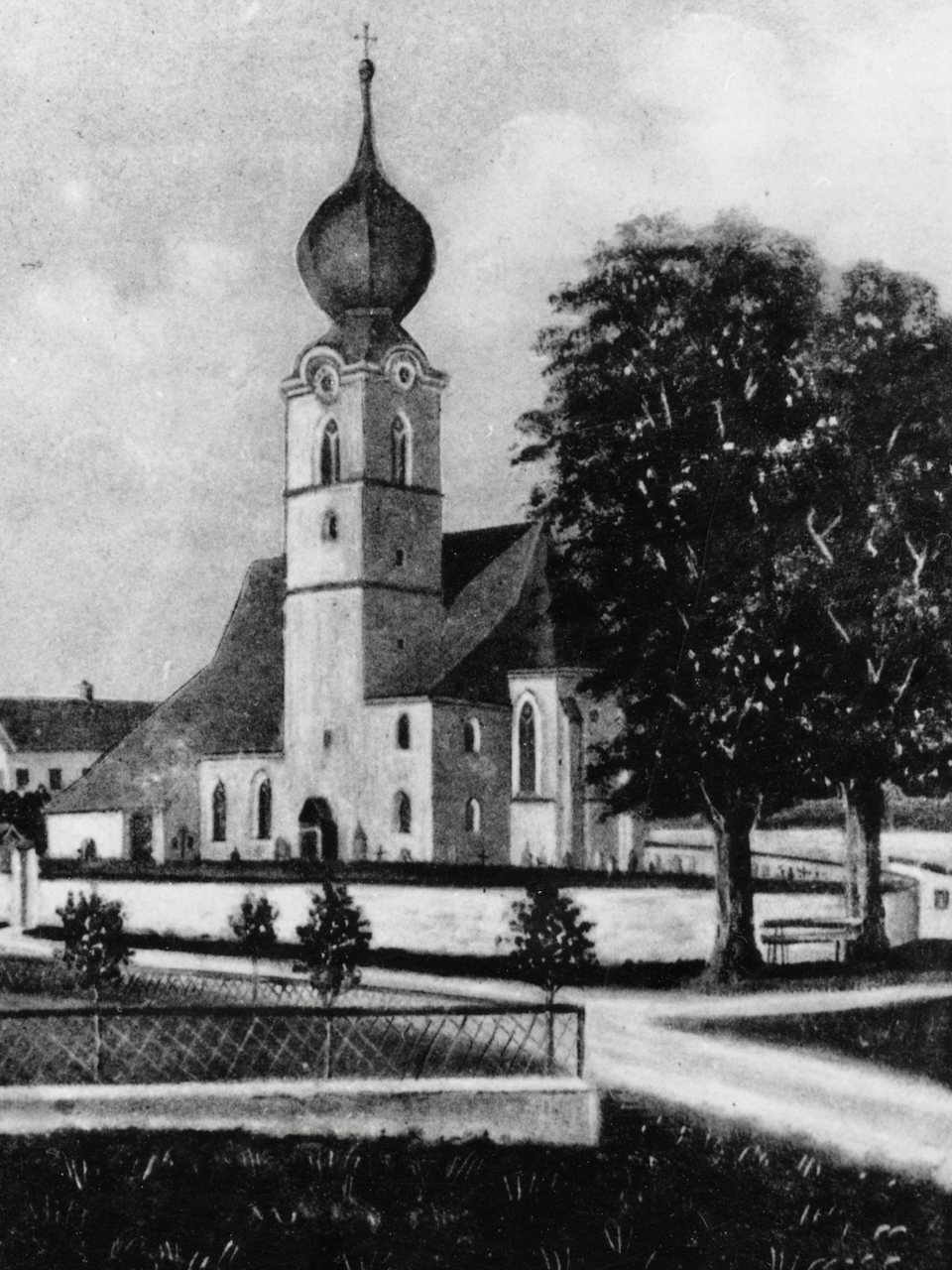 Markus Schreiber zeichnete 1910 die Kirchen des Dekanats Traunstein. Fotos der Ansichtskarten im Heimatarchiv Vachendorf.