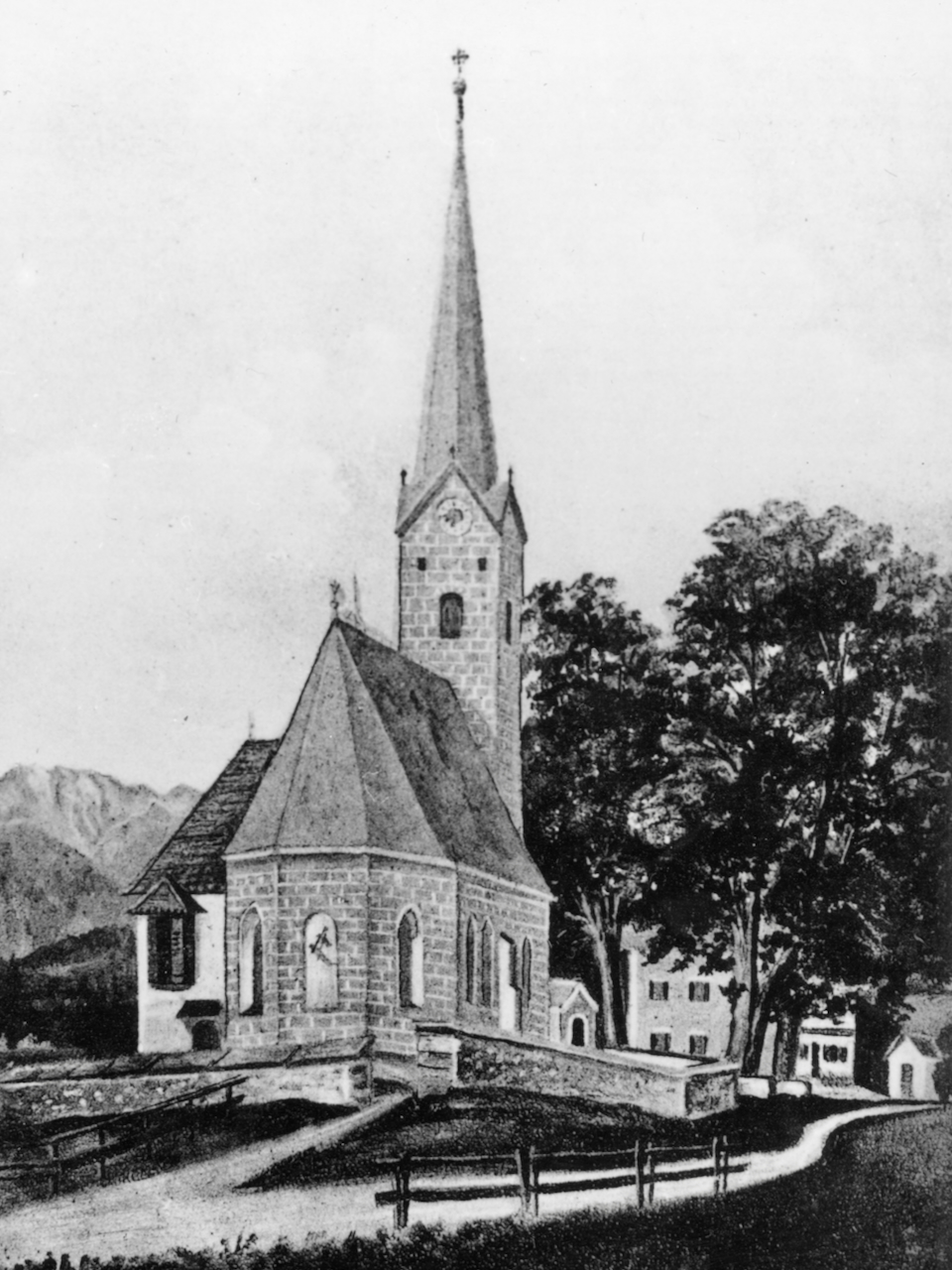 Markus Schreiber zeichnete 1910 die Kirchen des Dekanats Traunstein. Fotos der Ansichtskarten im Heimatarchiv Vachendorf.