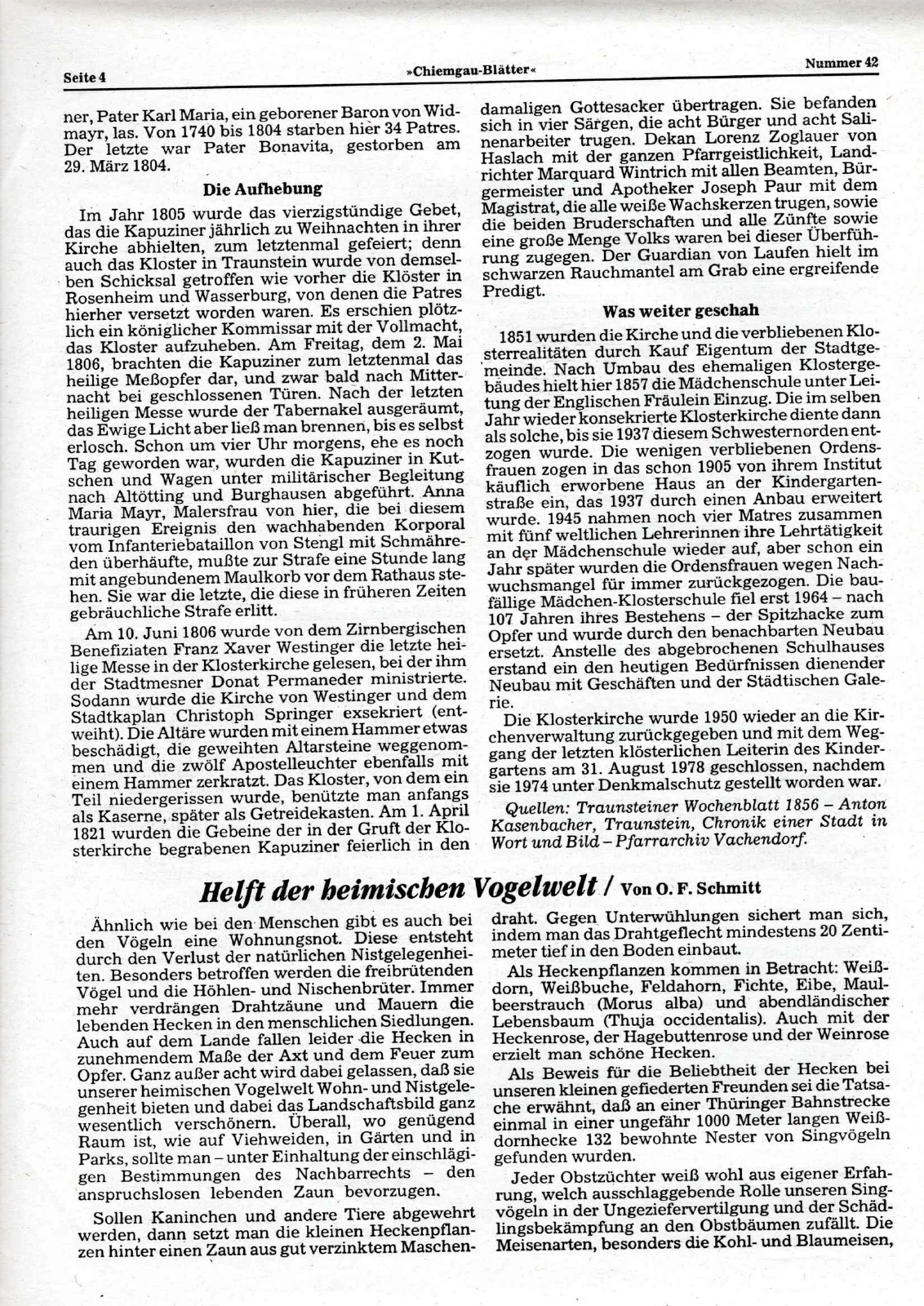 Als die Kapuziner in Traunstein waren – Scanseite 4 von 4