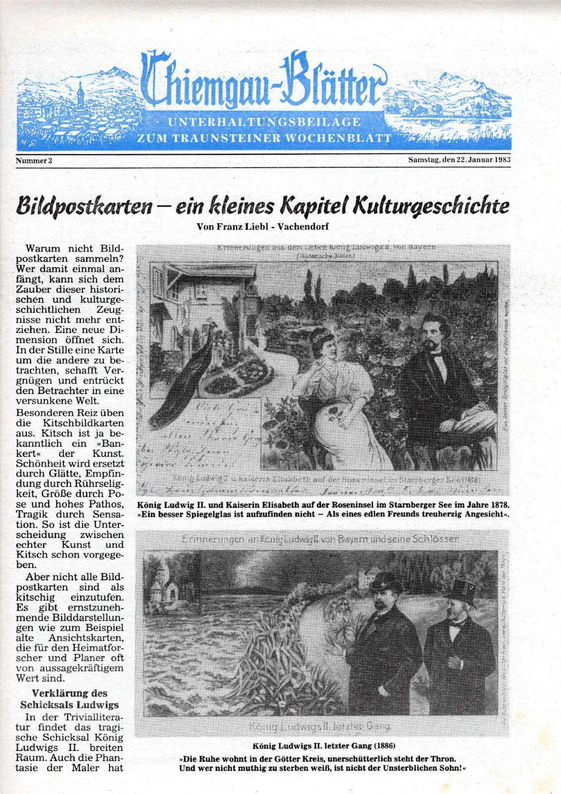 Bildpostkarten – ein kleines Kapitel Kulturgeschichte – Scanseite 1 von 5