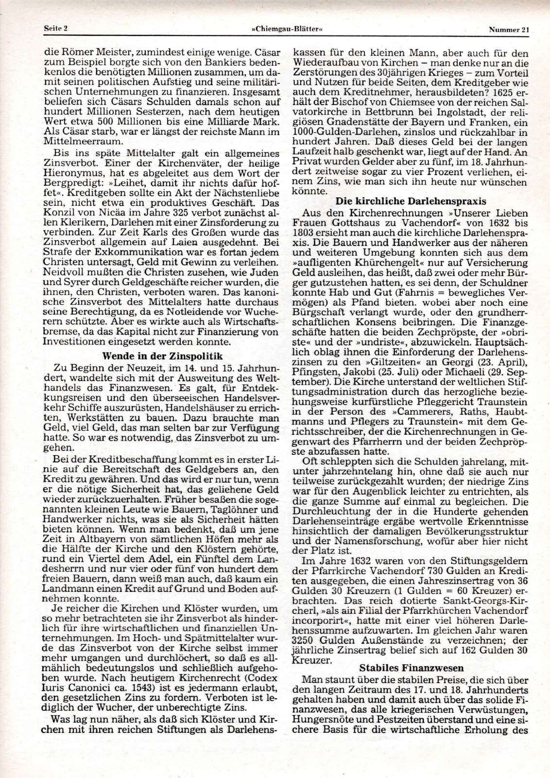 Die Kirche als Darlehenskasse – Scanseite 2 von 3