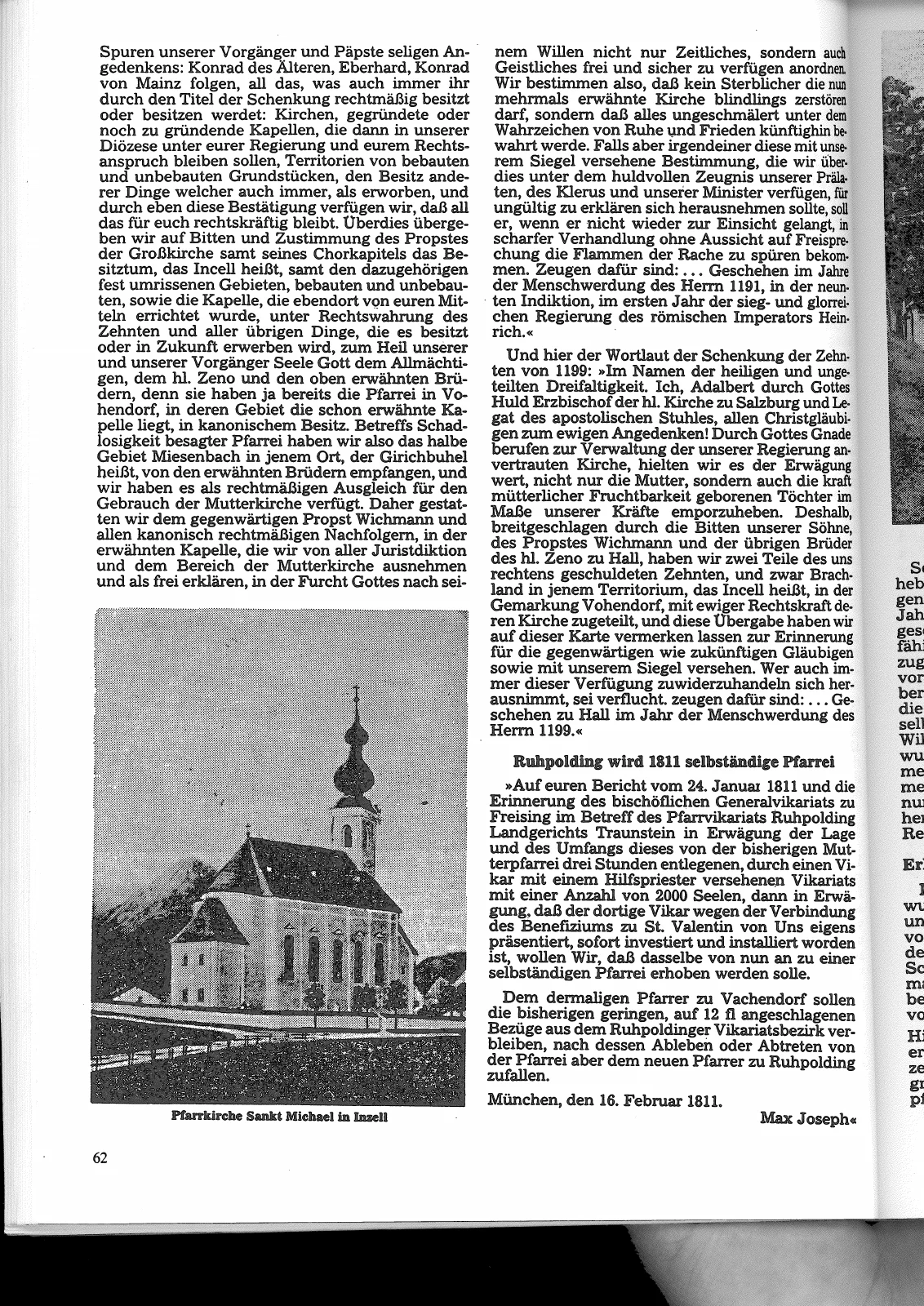 Die Pfarrei Vachendorf – Scanseite 2 von 6