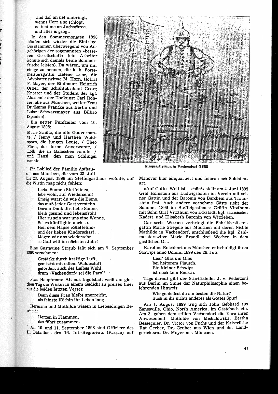 Aus dem Gästebuch des Steffelwirts – Scanseite 3 von 8