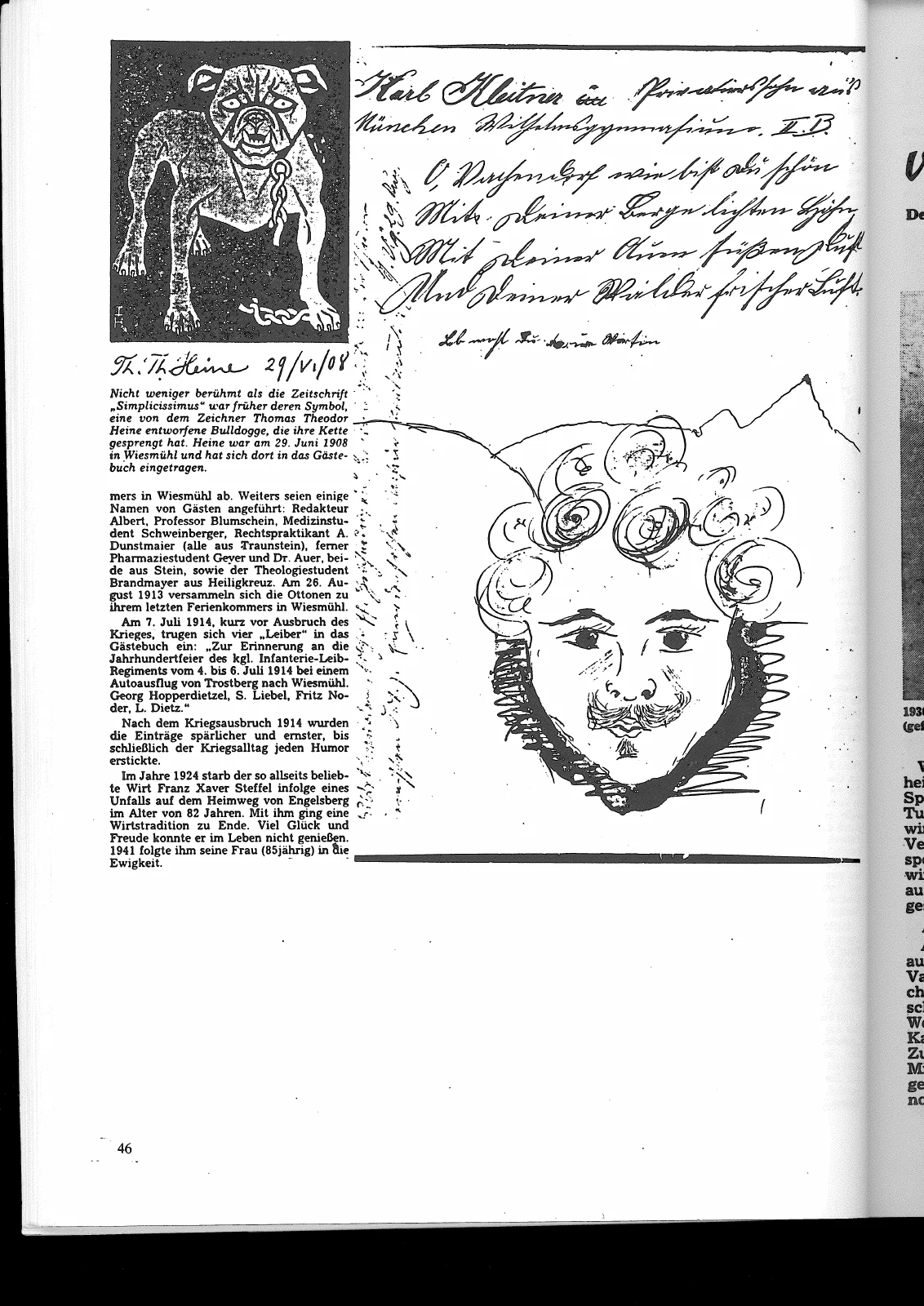 Aus dem Gästebuch des Steffelwirts – Scanseite 8 von 8