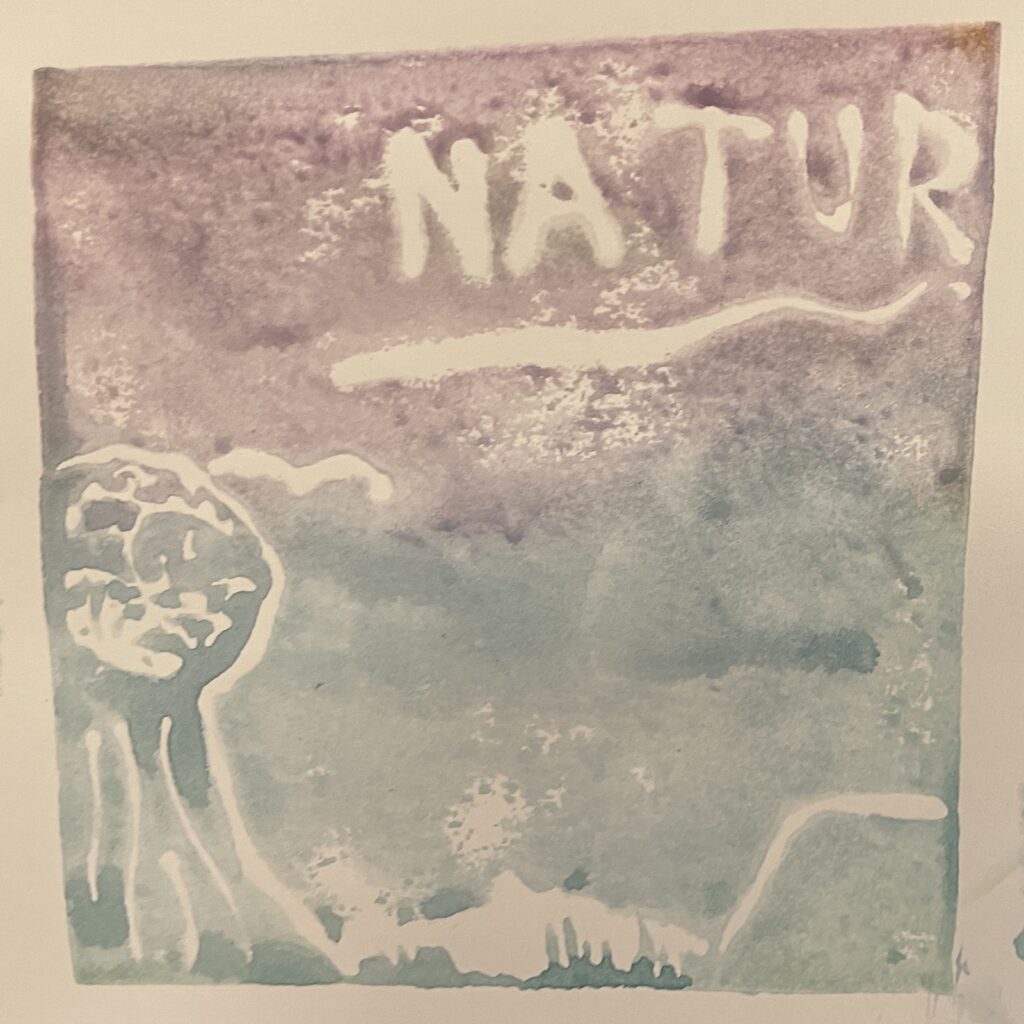 Ein Baum und sanfte Farben erzählen von der Natur.
